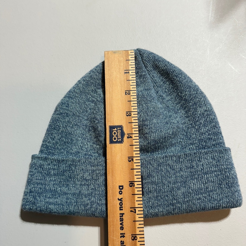 Neff Beanie Hat Blue Marl Knit Cuffed Hex‎ Logo Patch Mens Womens O/S 18H03001 - Picture 4 of 5